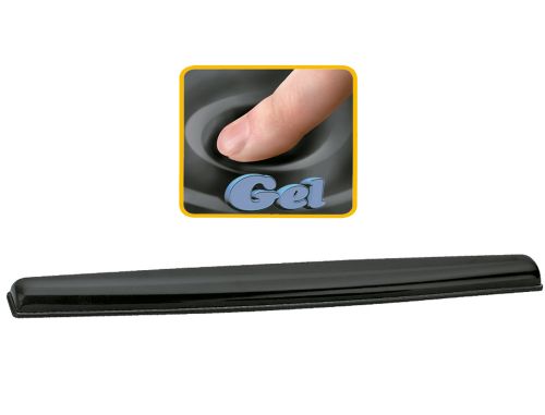 Apoio de pulsos de gel fellowes para teclado cor preto 26x48x57 cm , Fellowes , 58950 , 0043859527182
